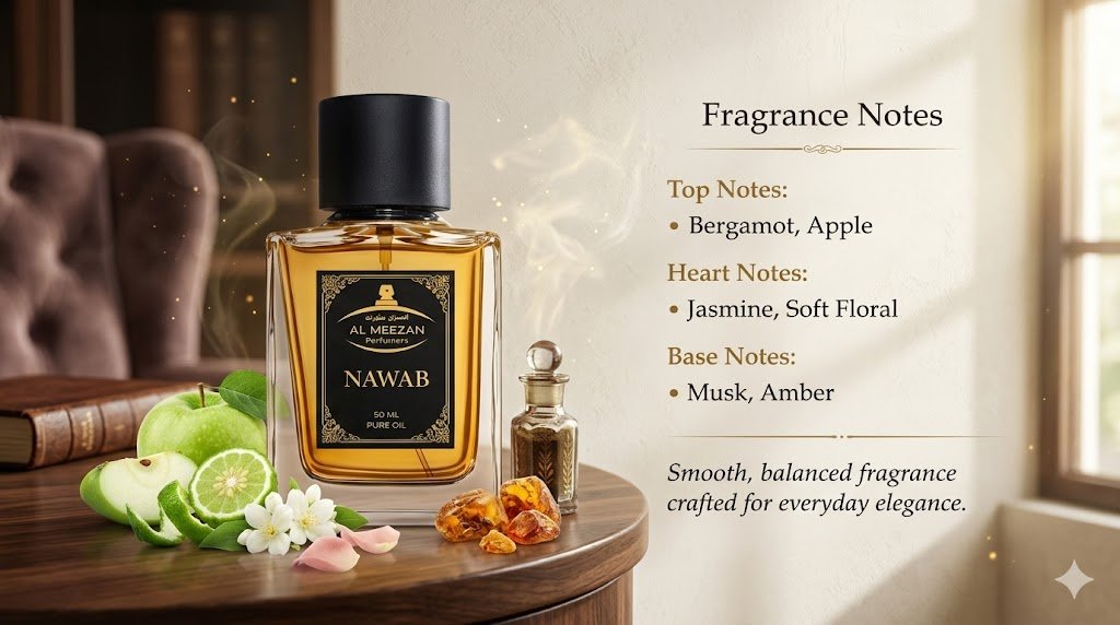 Nawab Perfume – Premium Long Lasting perfume | Fresh Citrus & Musky Fragrance (50ML)